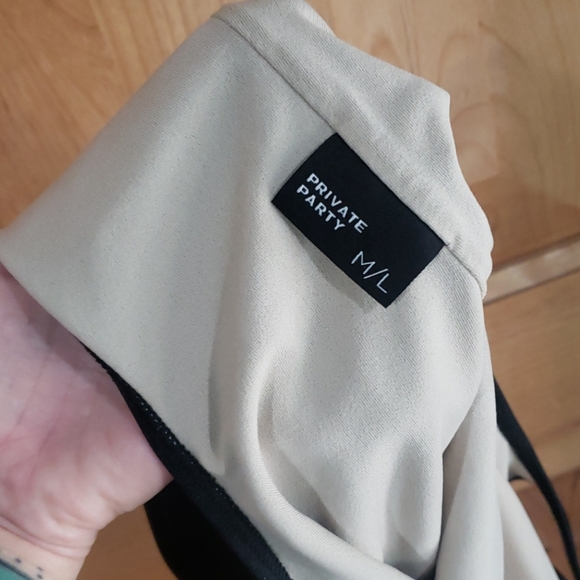 NWOT PRIVATE PARTY ONE PIECE BLACK SWIMSUIT - Picture 4 of 5